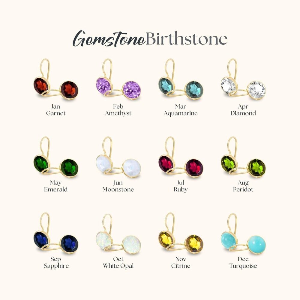 14k Solid Yellow Gold Pearl Earrings - June Birthstone Earrings - 8mm Dangle Ear - Picture 5 of 7